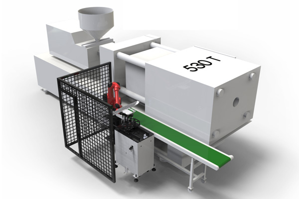 机器人注塑机镶嵌取件方案