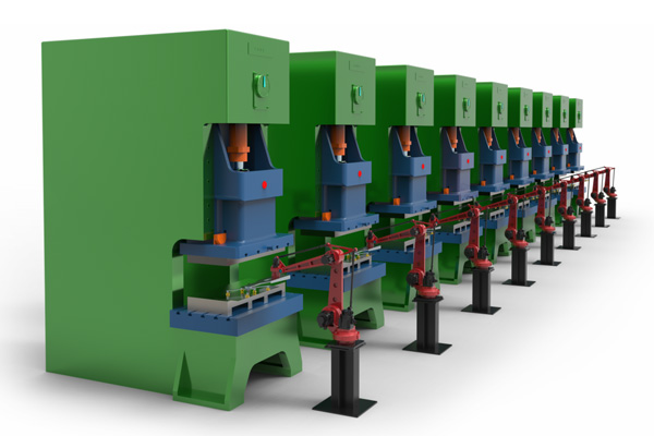 四轴冲压机器人连线应用